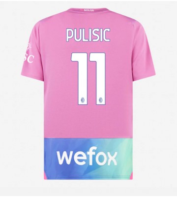 AC Milan Christian Pulisic #11 Replika Tredjetrøje 2023-24 Kortærmet